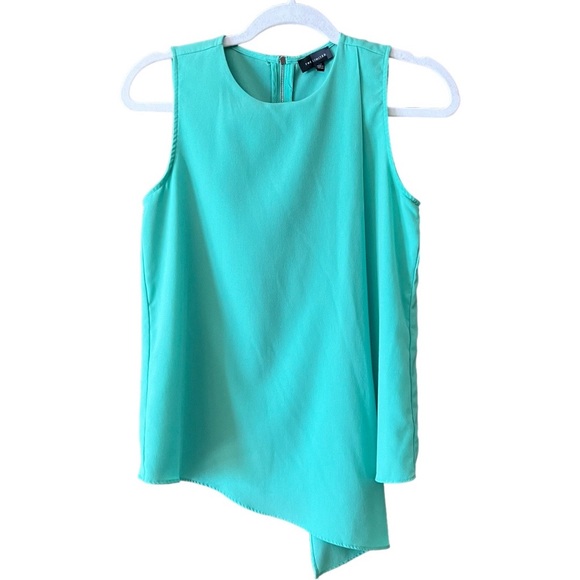 The Limited Green Draped Sleeveless Blouse, Size XS - Picture 5 of 13